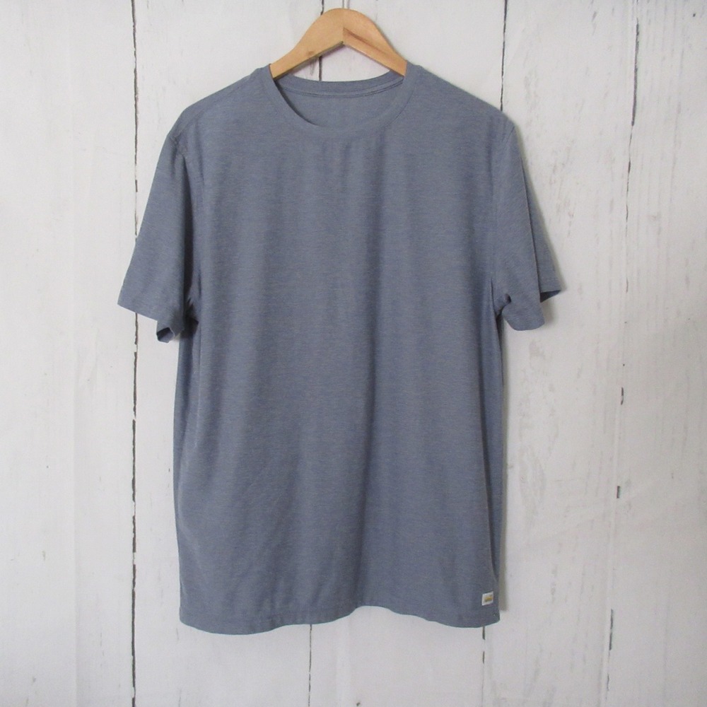 Vuori T Shirt Mens L Blue Short Sleeve Buttery Soft Lounge Athleisure